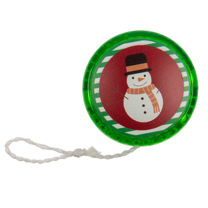 Yoyo med lys og julemotiv – ca. 6 cm