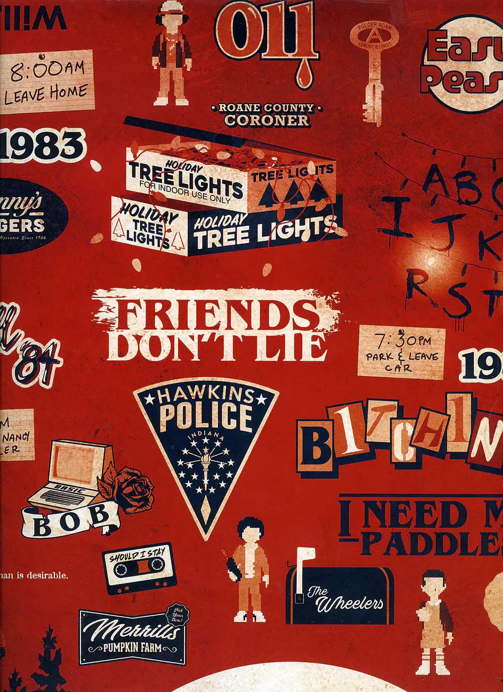 Close Up GmbH - Stranger Things plakat Opsiden ned 91,5 x 61 cm
