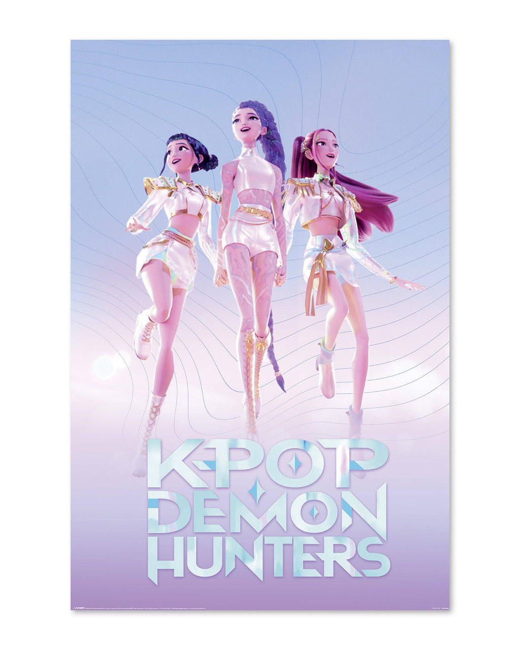 K-Pop Demon Hunters plakat – Huntr/x Flydende | 61 x 91,5 cm