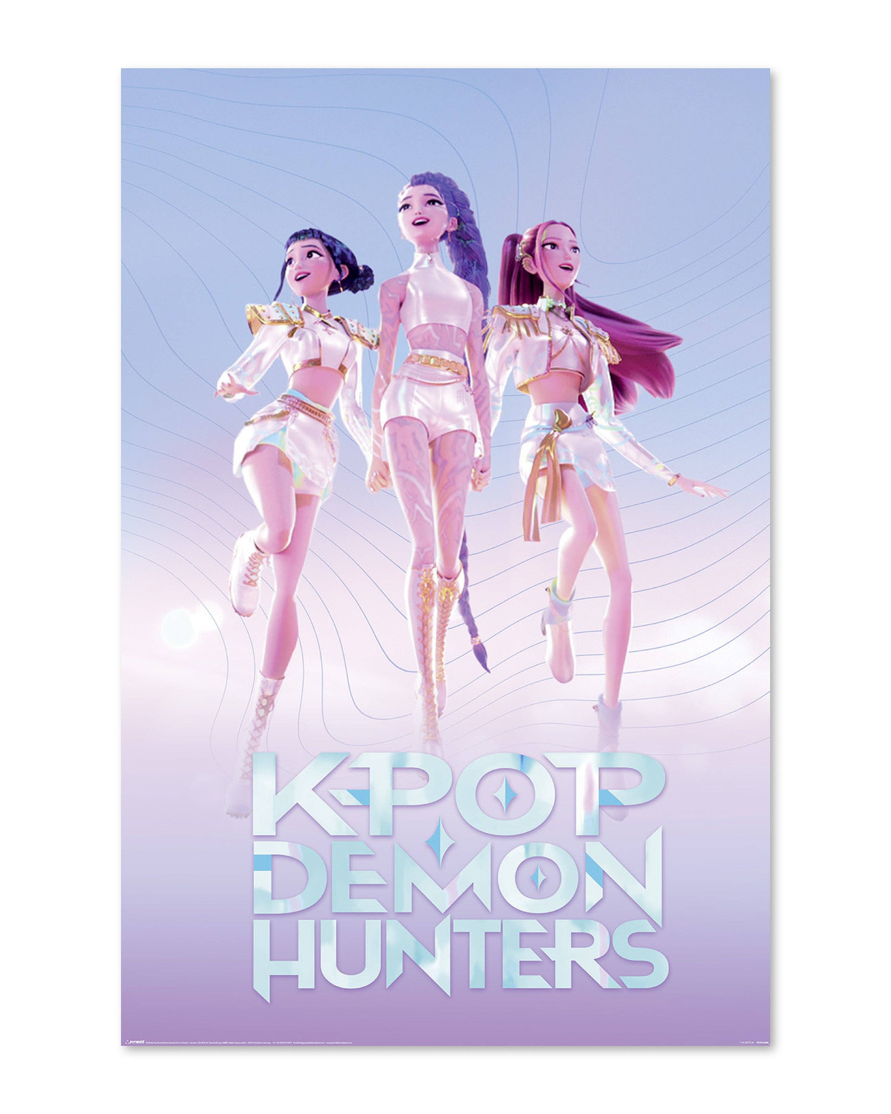 K-Pop Demon Hunters plakat – Huntr/x Flydende | 61 x 91,5 cm