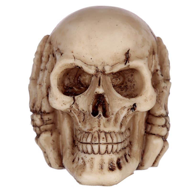 See No Evil Skull Figurer - Sæt med 3