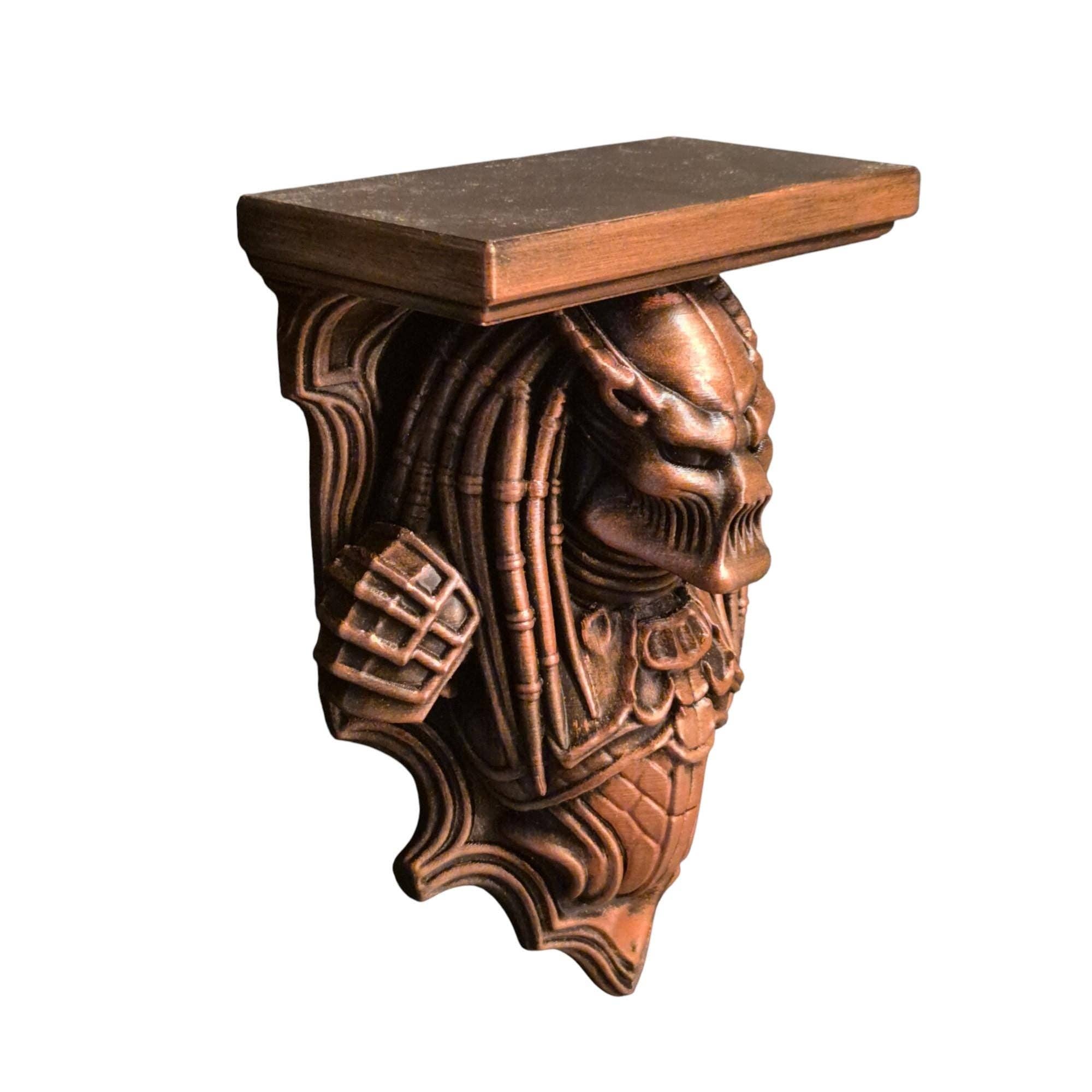 Predator Warrior væghylde i bronze