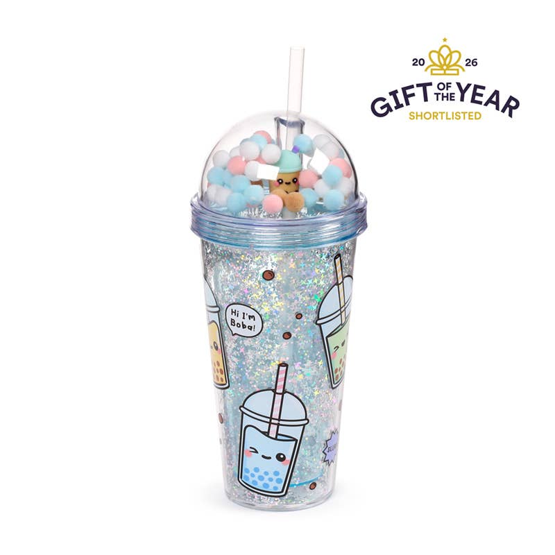 Foodiemals Bubble Tea Kop med Sugerør & Charms – Puckator