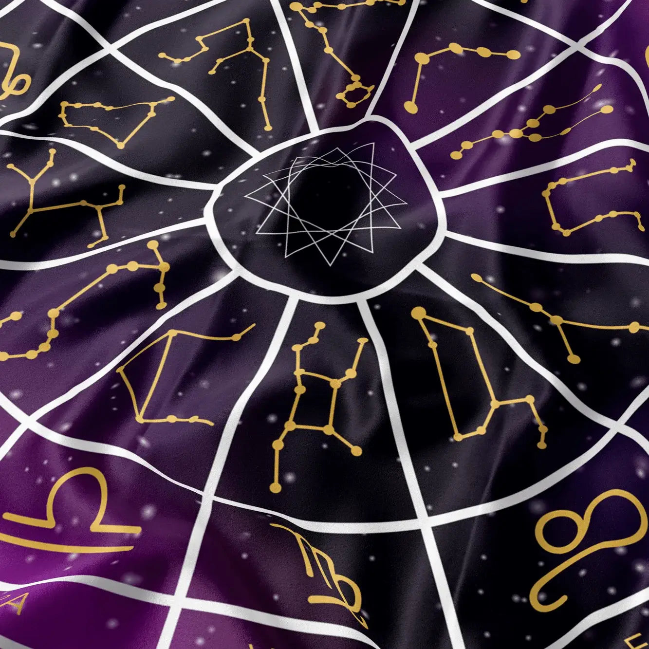 LA MUCI DESIGN – Lilla Zodiac Silkeklæde til tarot og altar
