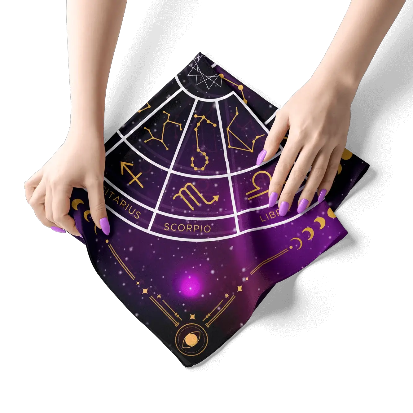 LA MUCI DESIGN – Lilla Zodiac Silkeklæde til tarot og altar