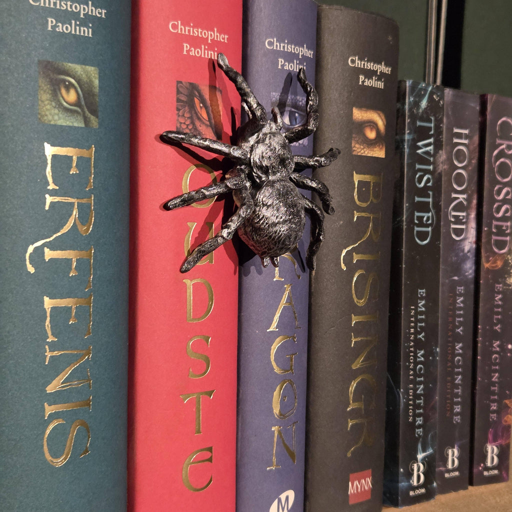Edderkop Spinehugger bogreolsfigur