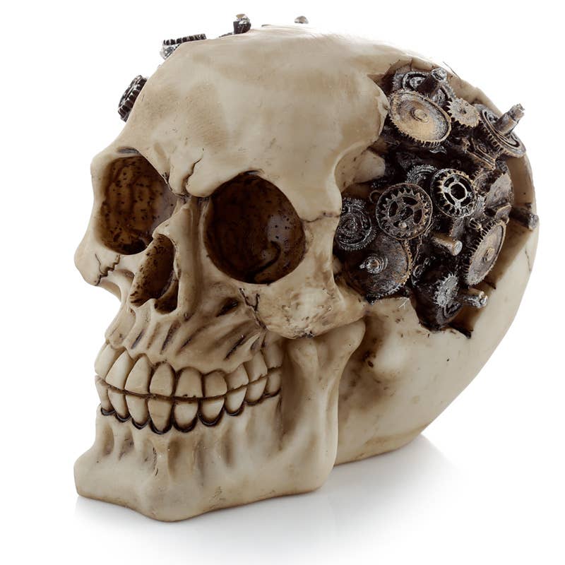 Steampunk Skull med Tandhjul og Gear