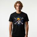 One Piece Skull Compass T-Shirt fra Cotton Division