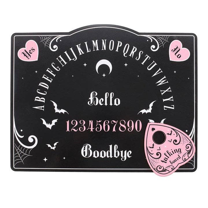 Pretty Deadly lyserød og sort ouija board