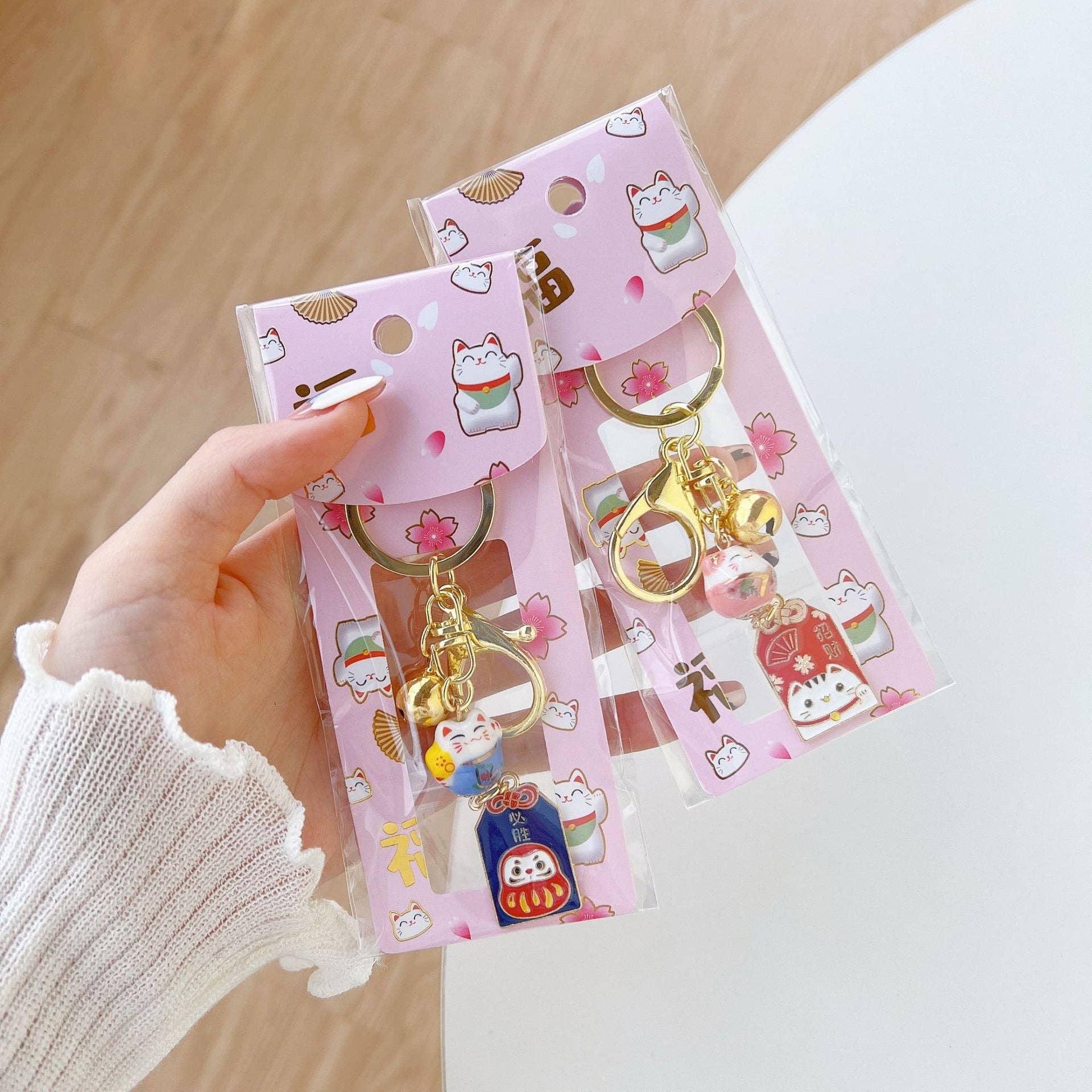 Japansk talisman nøglering – Kawaii Lucky Japan