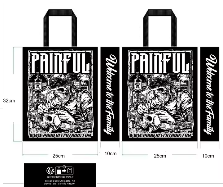 Painful Clothing – Shoppingtaske i non-woven