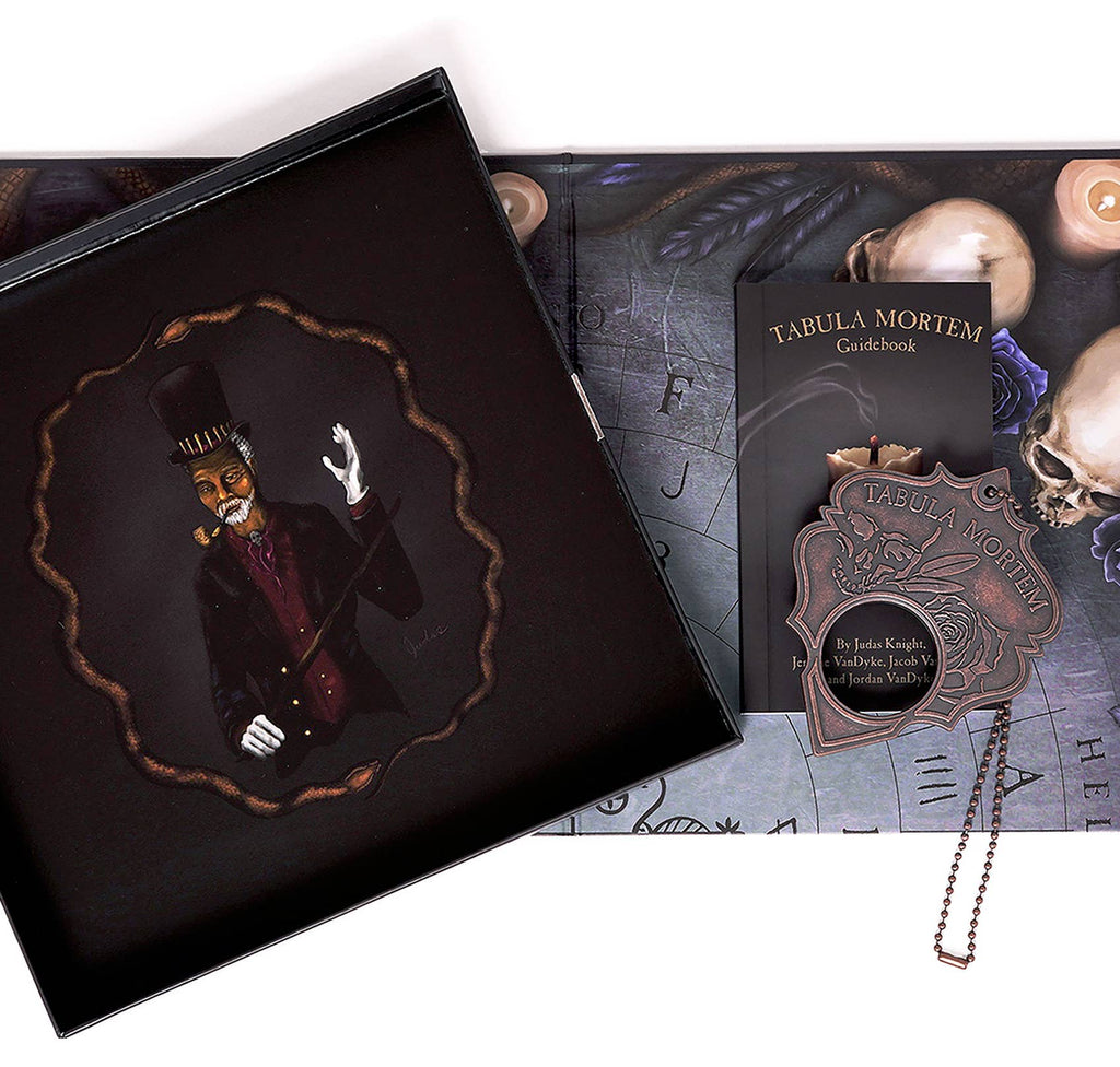 Tabula Mortem – Spiritbræt med Planchette og Guidebog