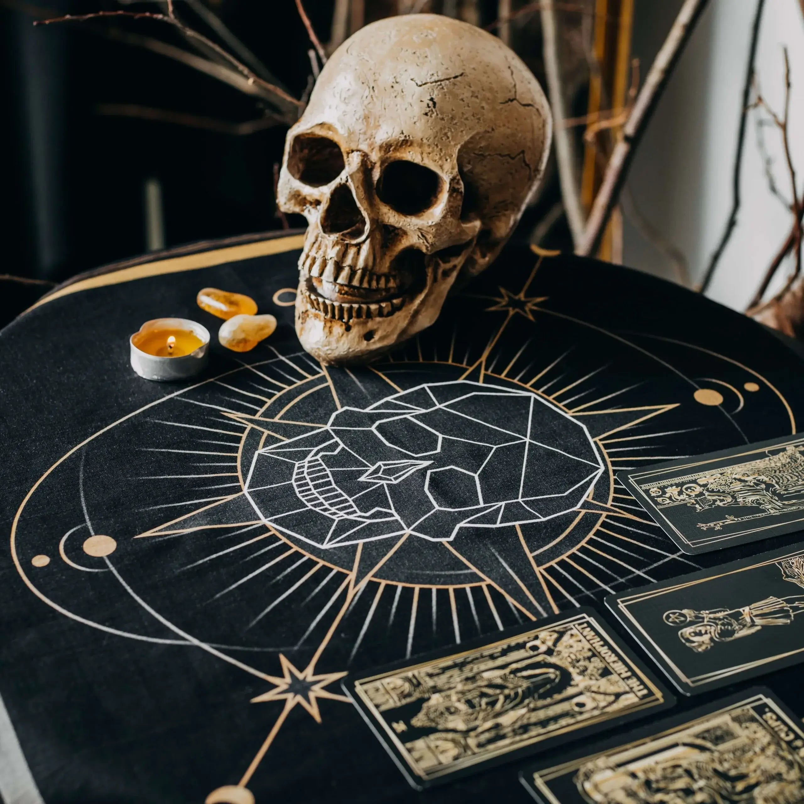 LA MUCI DESIGN – Skull Alterklæde i bomuld