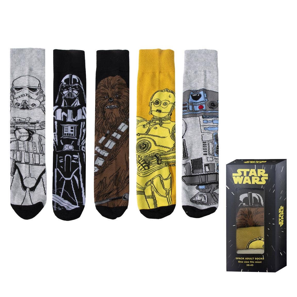 Star Wars Strømper - Sæt med 5 par