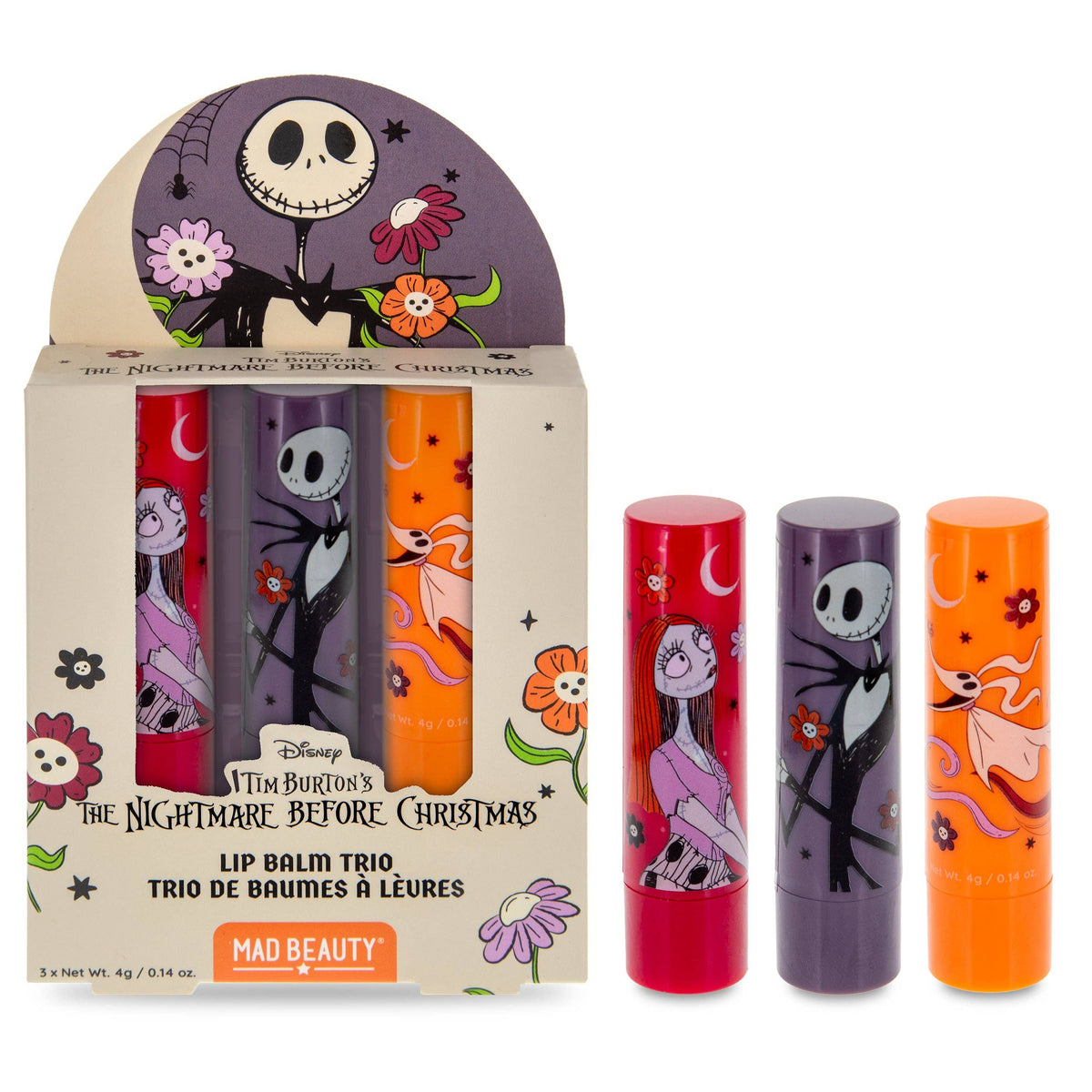 Læbepomade-trio – The Nightmare Before Christmas – 3 dufte
