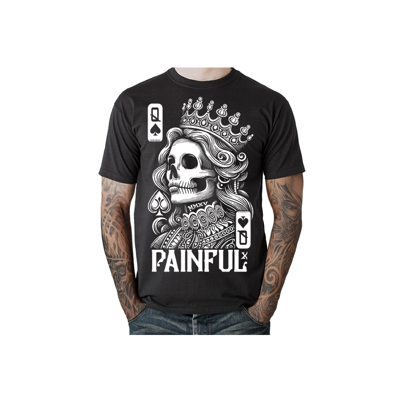T-shirt – Queen of Spades i Kraniestil