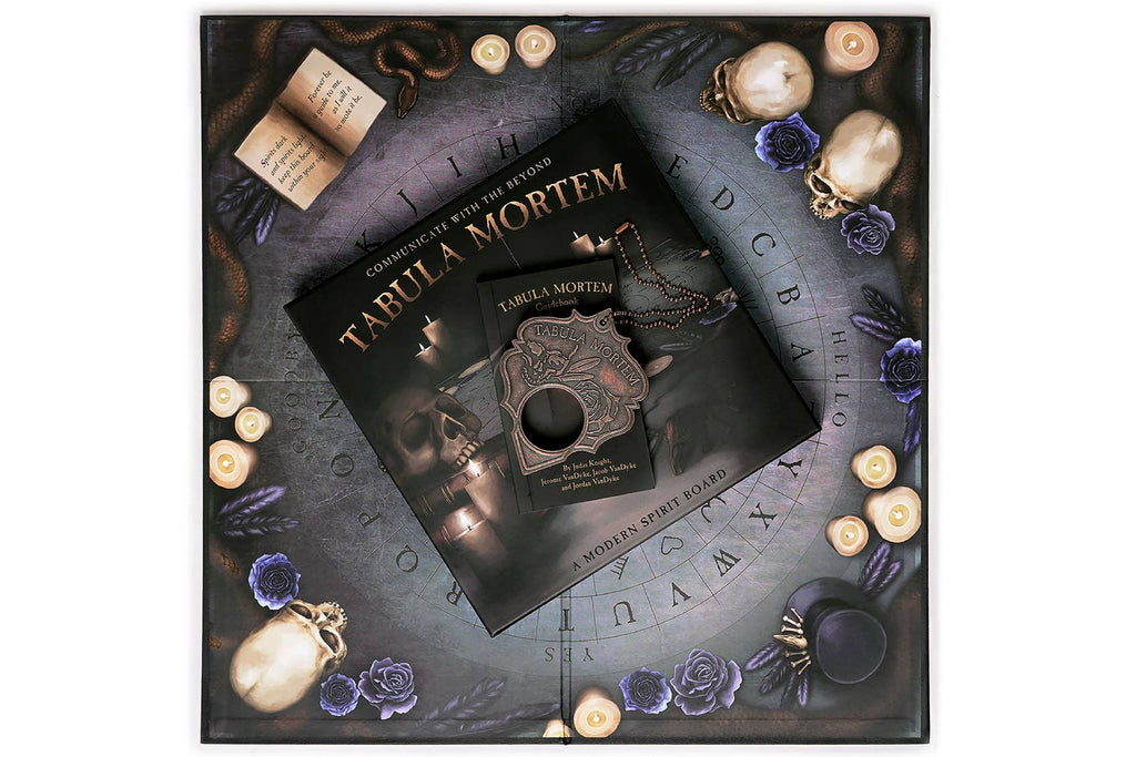 Tabula Mortem – Spiritbræt med Planchette og Guidebog