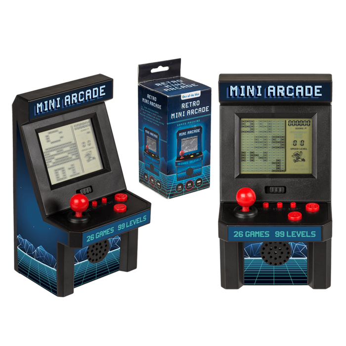 Mini Arkademaskine Retro – 26 spil, 99 niveauer