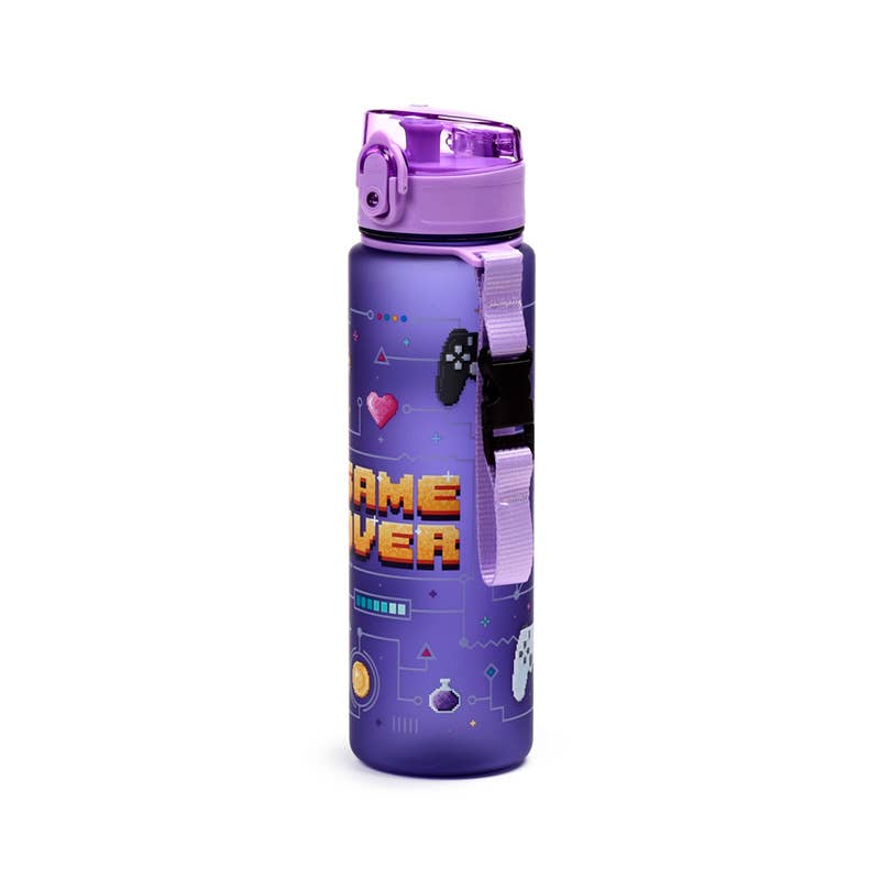 Pop Top Vandflaske 600 ml, Brudsikker – Game Over – Puckator