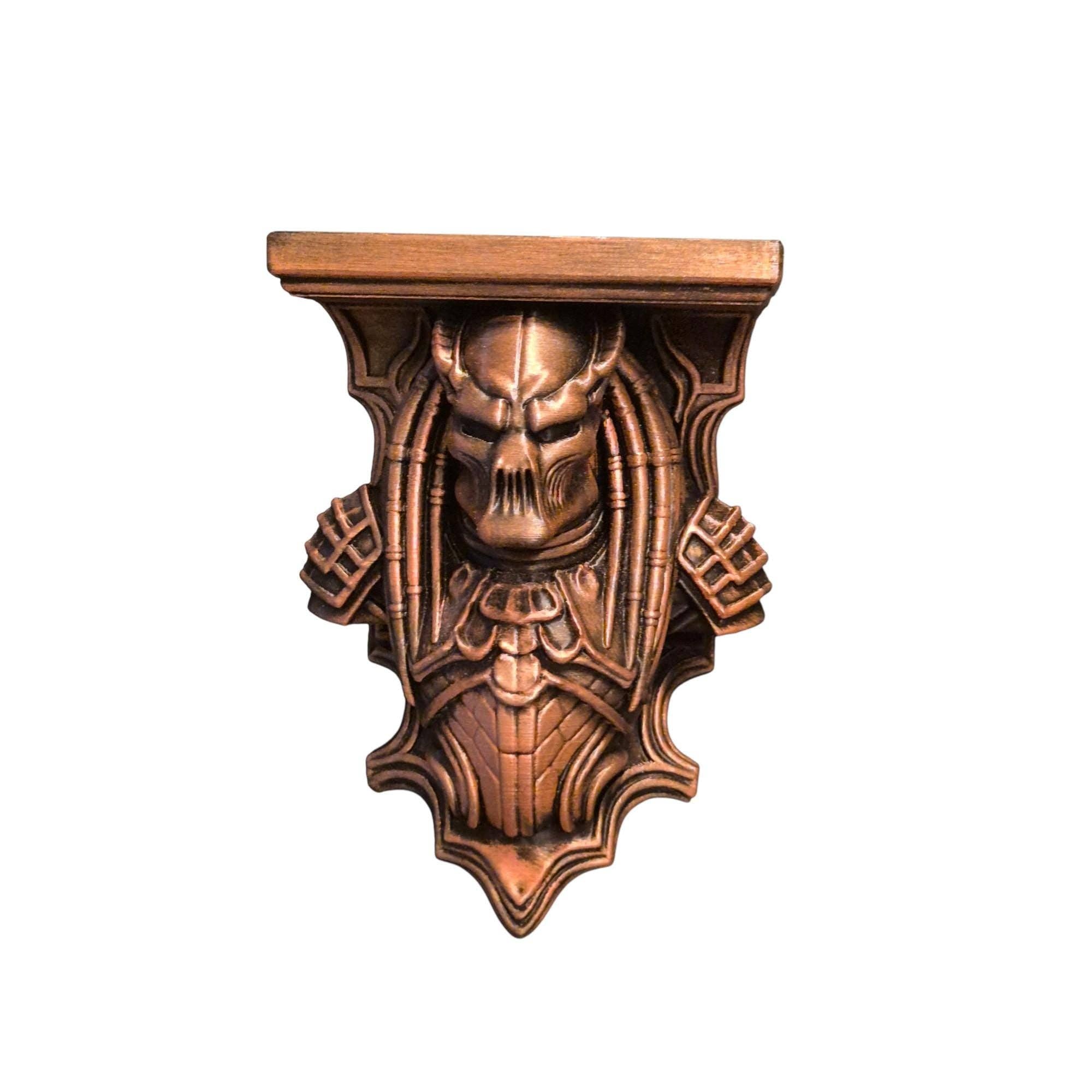 Predator Warrior væghylde i bronze