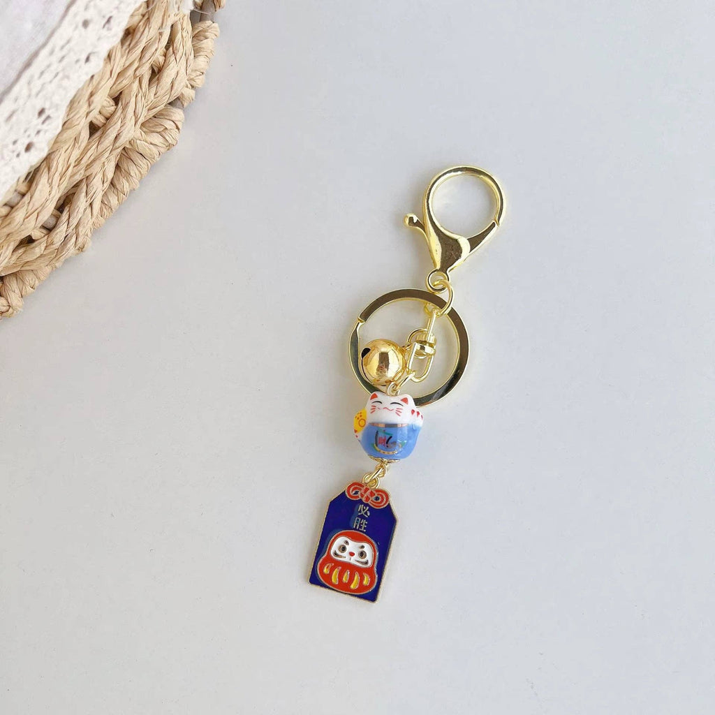 Japansk talisman nøglering – Kawaii Lucky Japan