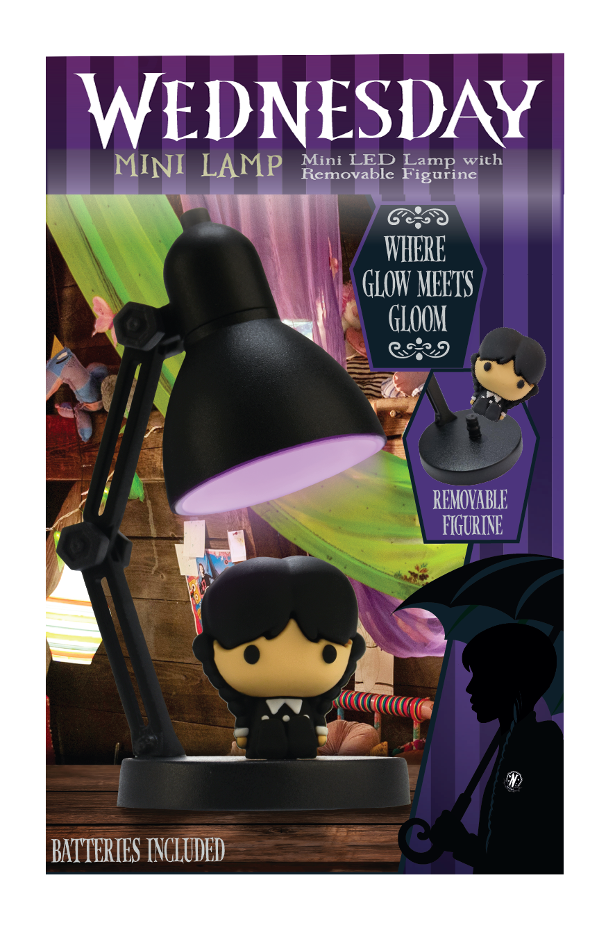 Wednesday – Mini LED-lampe med samlefigur
