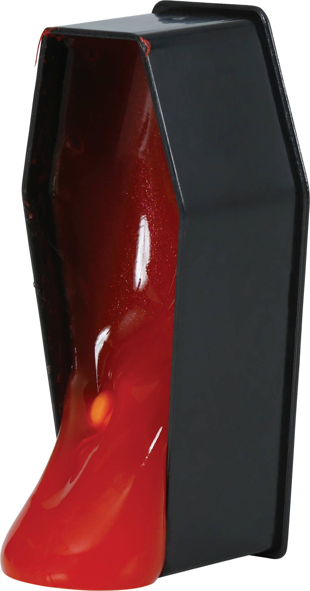 Kiste med slime – sort og rød – 7 x 3 cm
