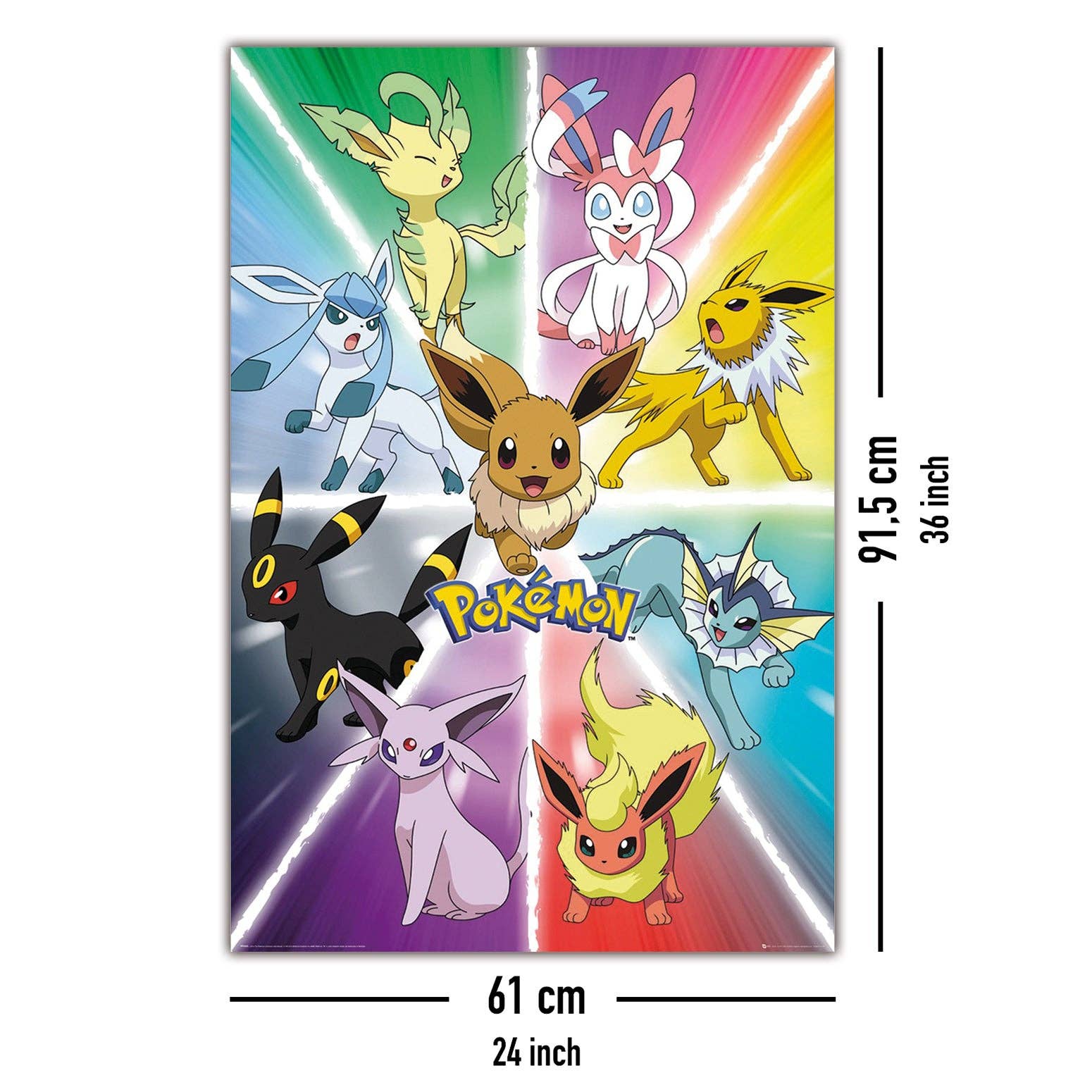 Eevee Evolution Pokémon plakat