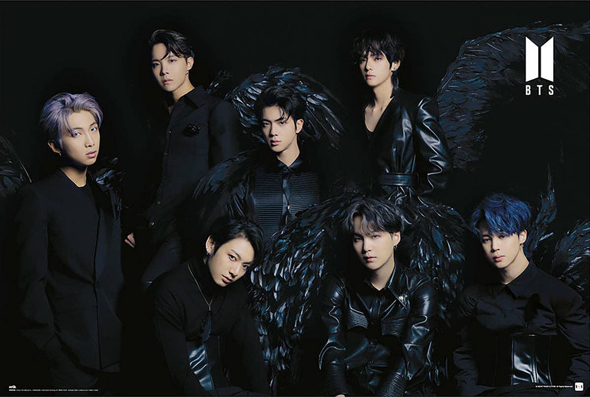 BTS plakat Sorte Vinger