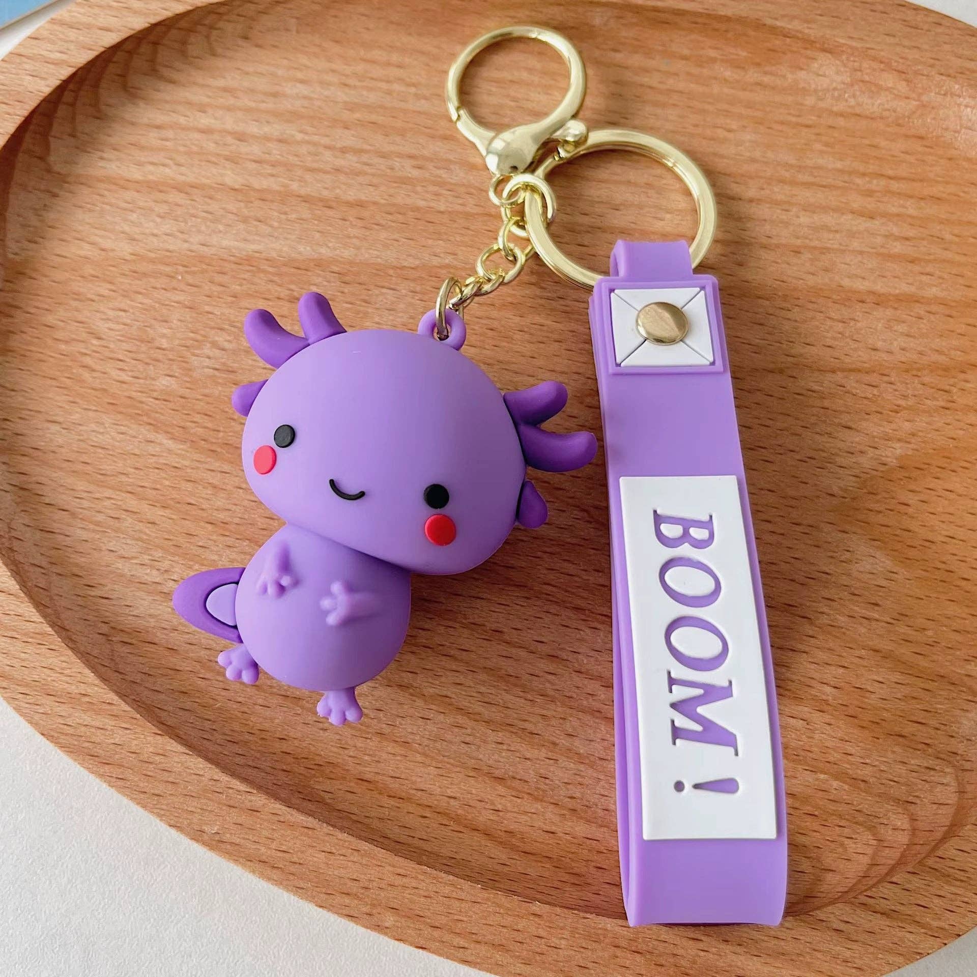 Axolotl Kawaii Nøglering