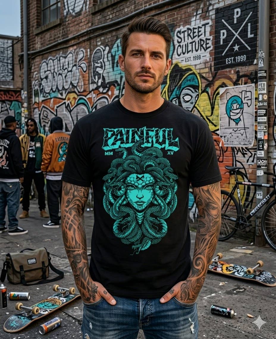 T-shirt – Medusa Cyber-Goth
