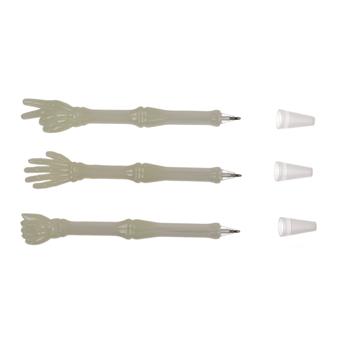 Selvlysende Pen med Håndtegn – Glow in the Dark, 3 varianter
