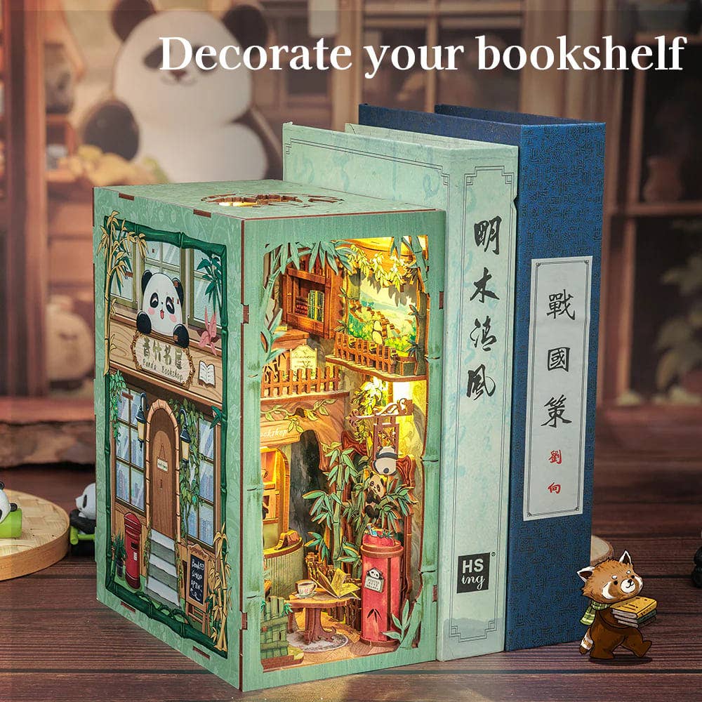 Panda Bookshop - Book Nook fra CUTEBEE