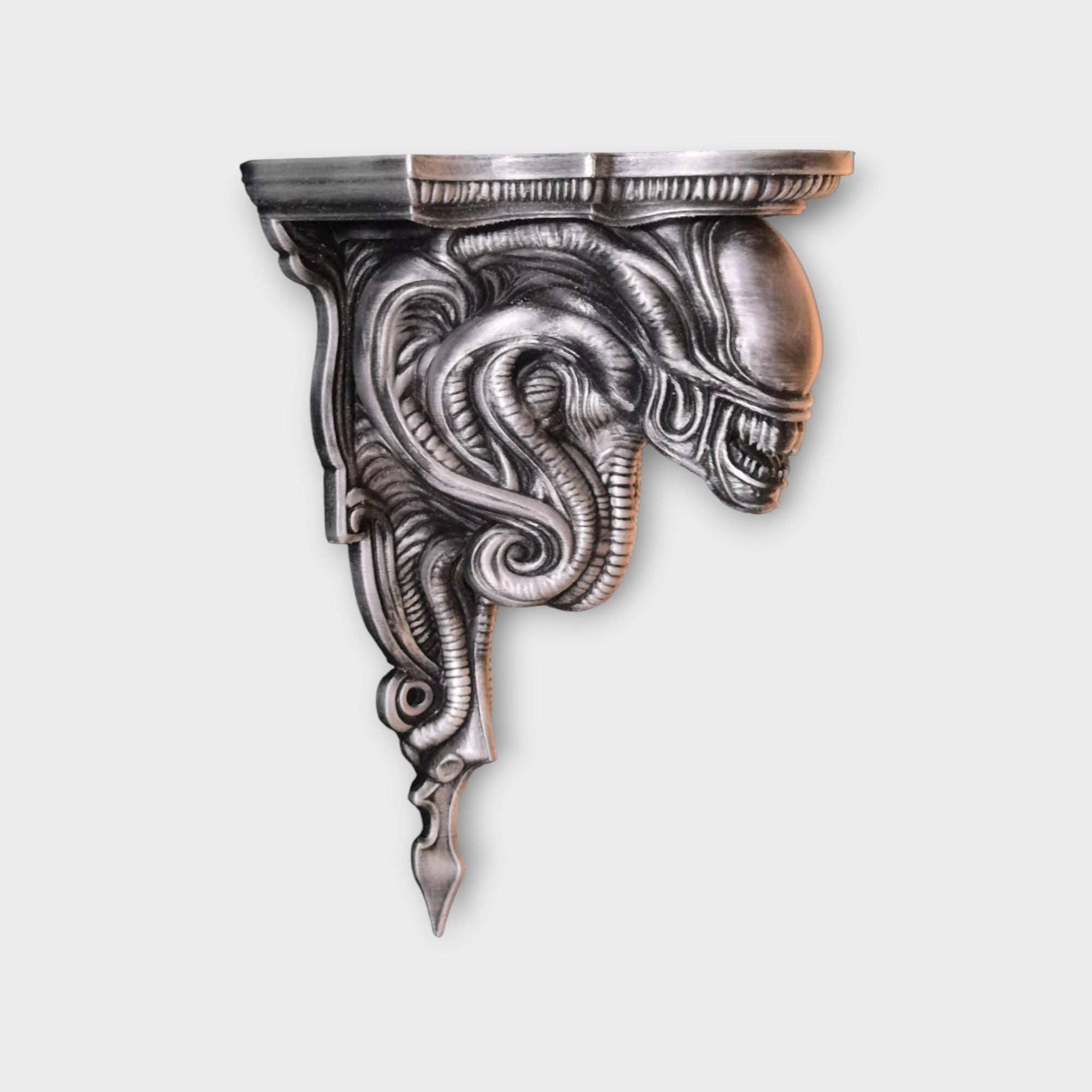 Alien xenomorph væghylde – Giger-inspireret