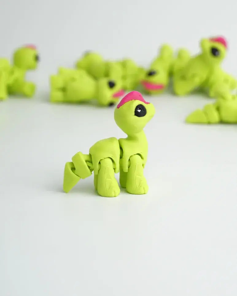 Leddelt Babydinosaur Figur – 3D-printet Fidget-legetøj