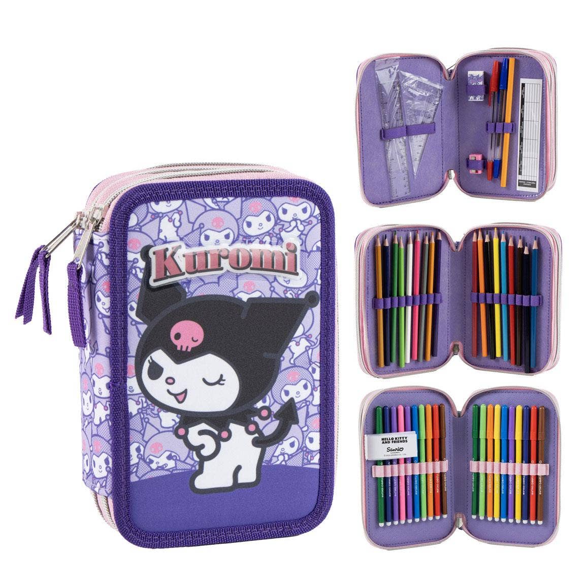 Hello Kitty Kuromi Penalhus med Tilbehør