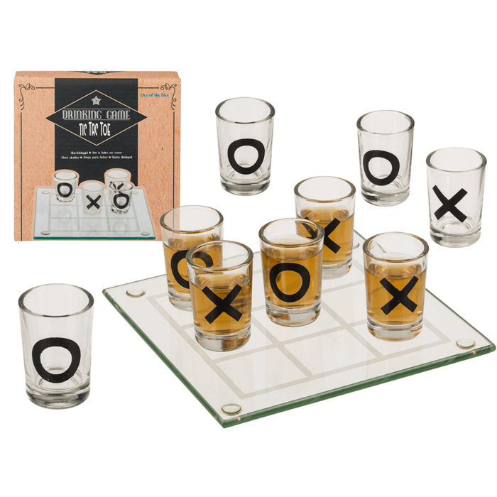 Drikkespil Tic Tac Toe med 9 Glas
