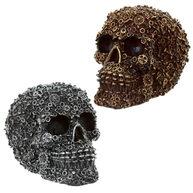 Skull med Møtrikker, Bolte og Skruer