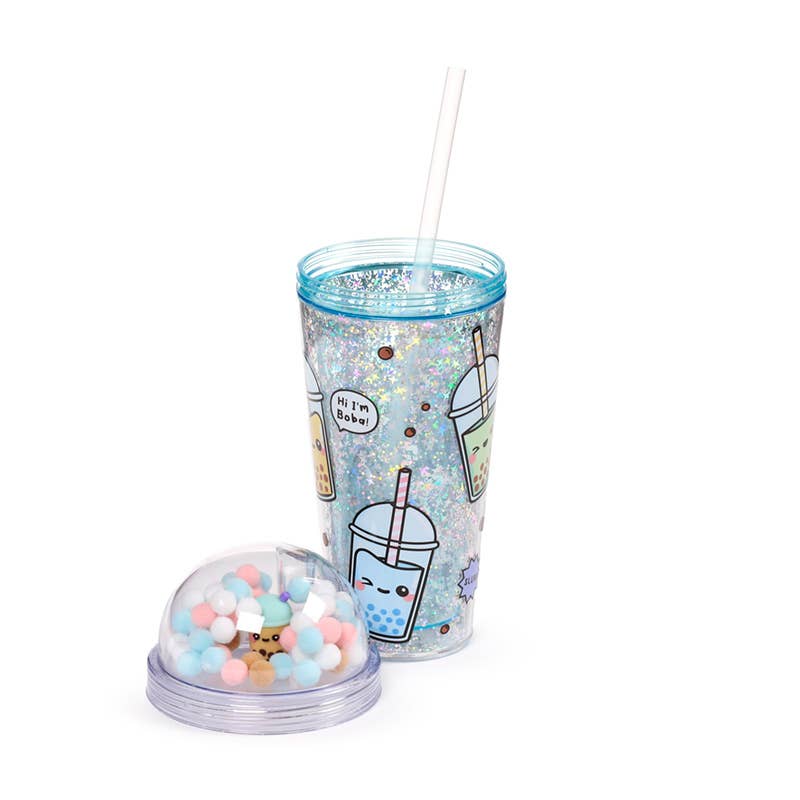 Foodiemals Bubble Tea Kop med Sugerør & Charms – Puckator