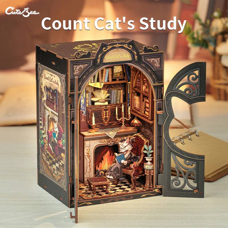 Tale of Cat's Study - Book Nook fra CUTEBEE