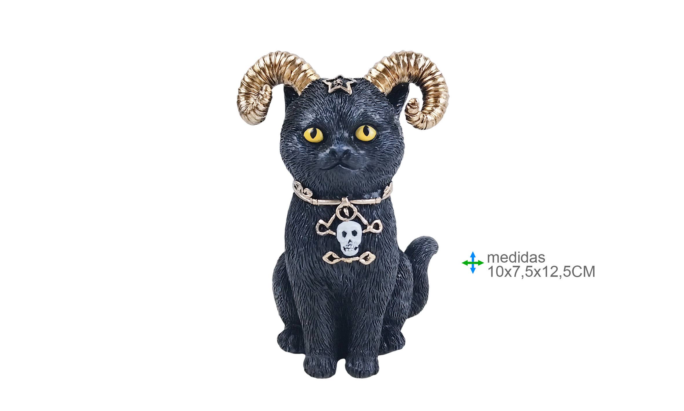 Wicca kat i resin 10x7,5x12,5 cm