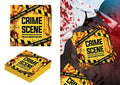 Crime Scene-servietter – 20 stk. – 16 × 16 cm