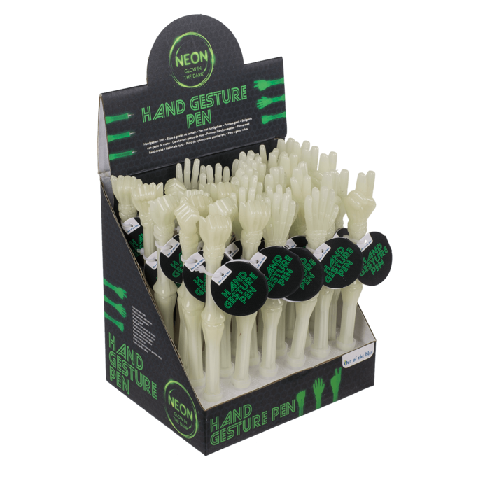 Selvlysende Pen med Håndtegn – Glow in the Dark, 3 varianter
