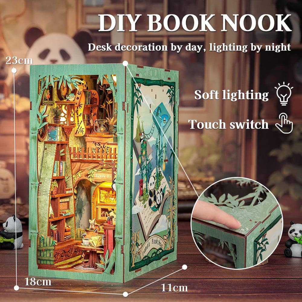 Panda Bookshop - Book Nook fra CUTEBEE
