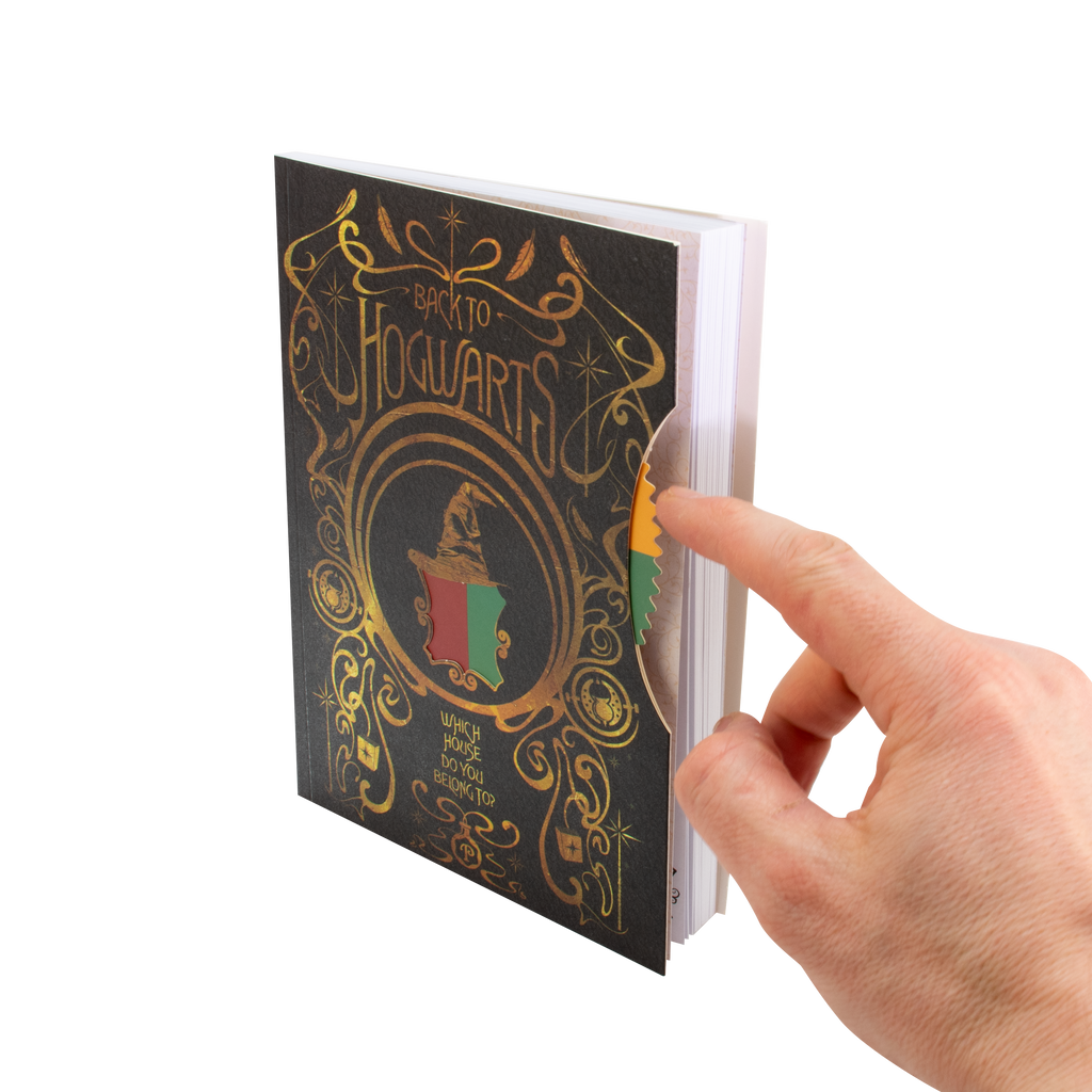 Harry Potter Spinner Notesbog A5 – Hogwarts Sorteringhat