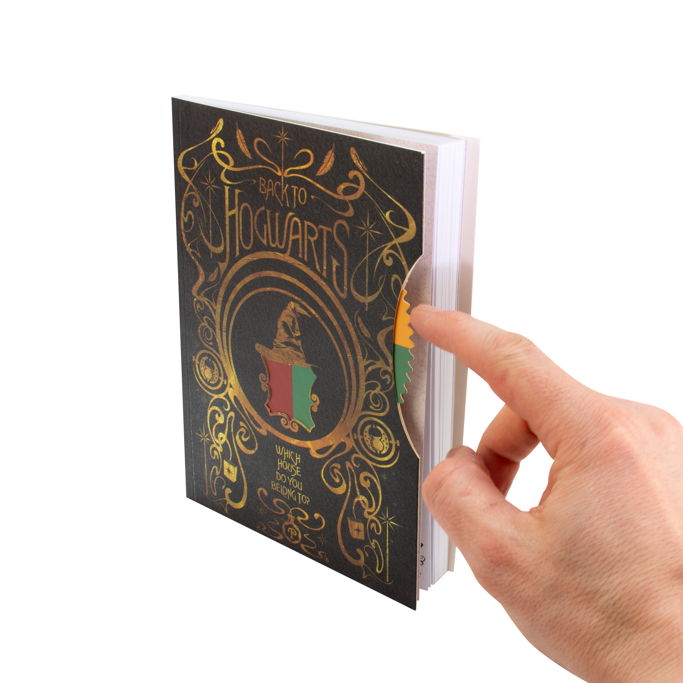 Harry Potter Spinner Notesbog A5 – Hogwarts Sorteringhat