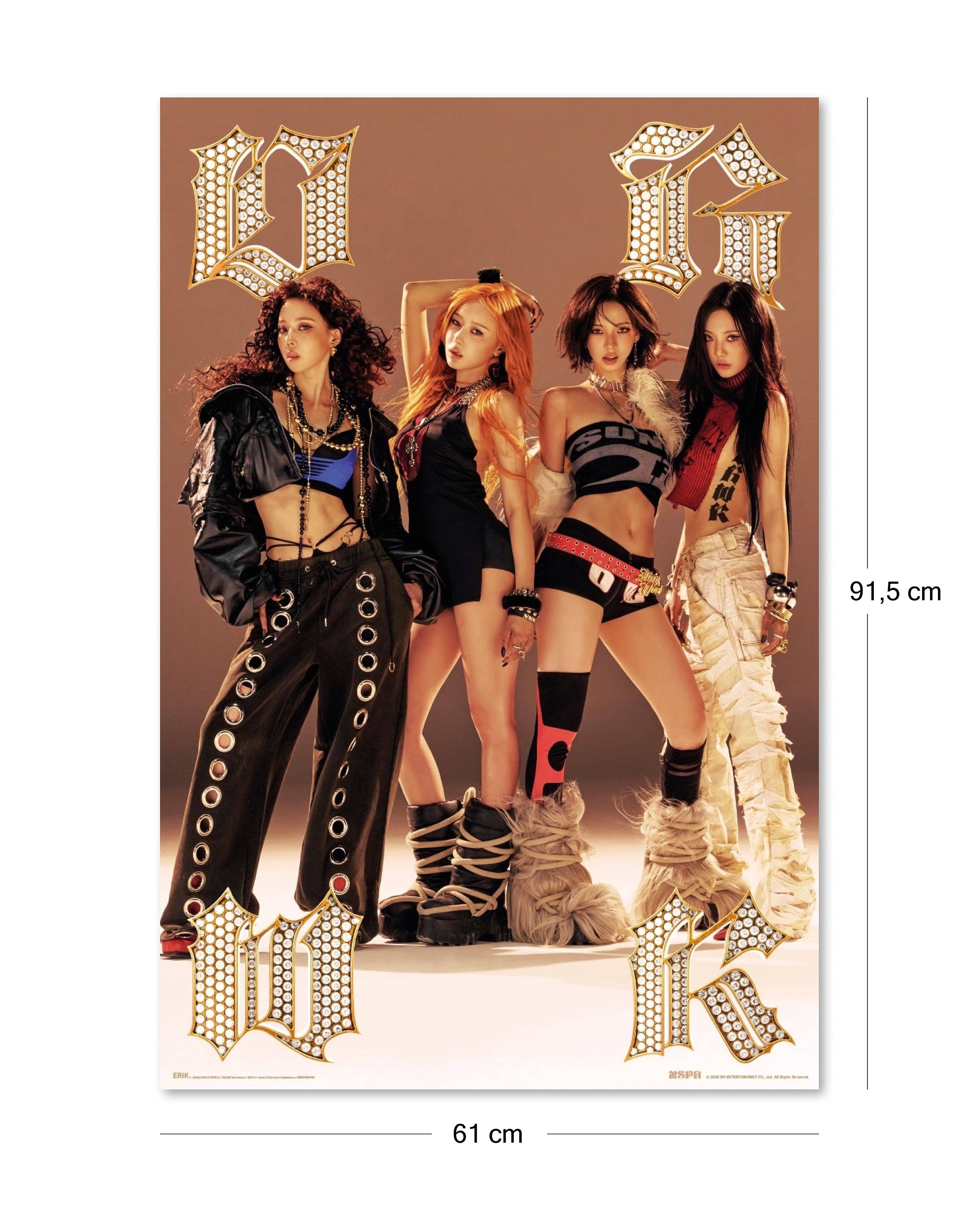 Aespa plakat – Dirty Work K-Pop