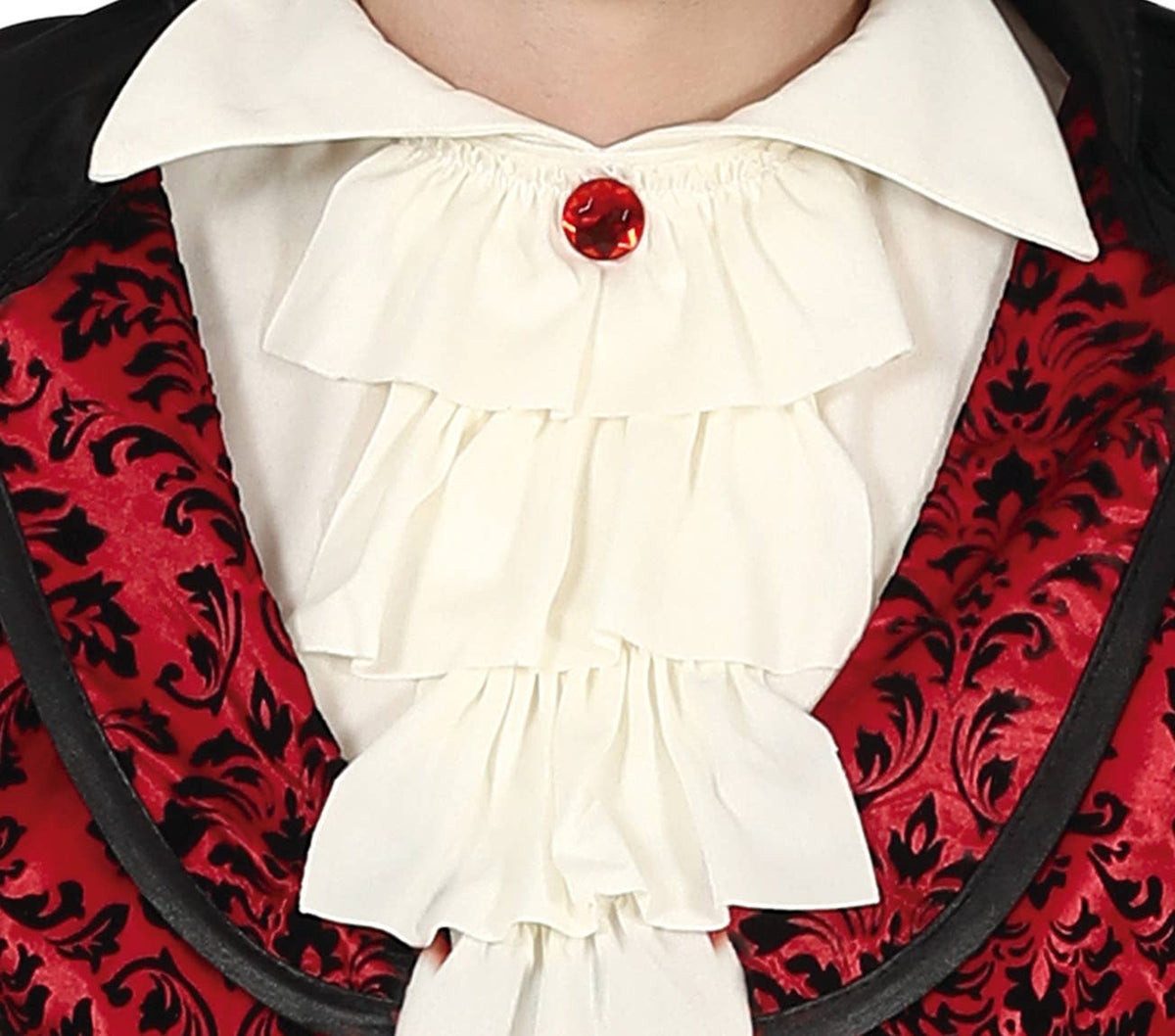 Vampyrkostume – sort og bordeaux – 46–48 (S)