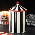 Mystic Circus sortstribet cirkustelt opbevaringskrukke
