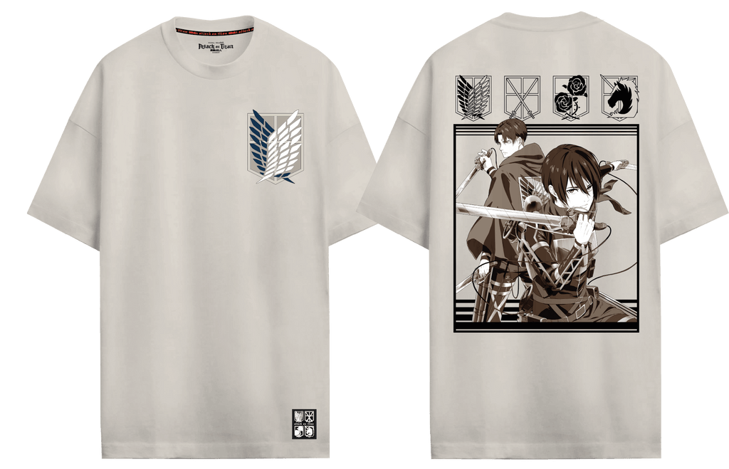 Attack on Titan Oversized T-Shirt fra Cotton Division